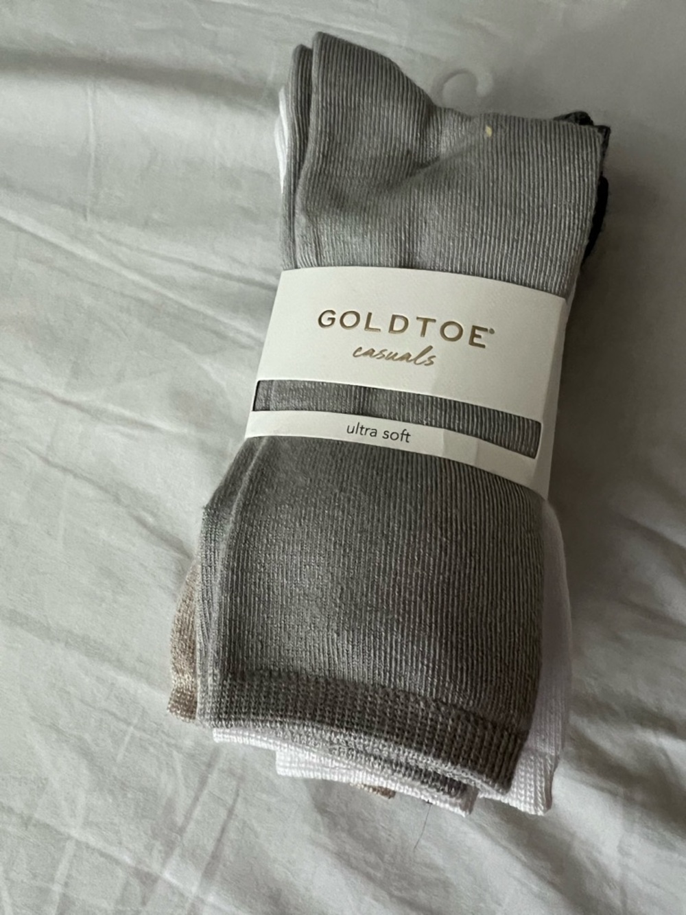 Gold Toe Casuals women kaki,gray,white, 6 pack crew socks